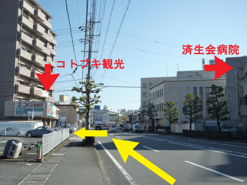 静岡市街方面から国道一号線_順路３