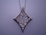 K18WGダイヤモンドペアーシェイプ0.28ct1.25ct_K18WGペンダントチェーン