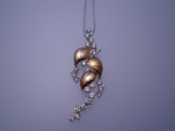 K18WG/PGダイヤモンド1.00ct_K18WGペンダントチェーン