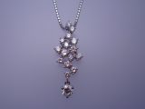 Pt900ダイヤモンド0.76ct_Pt850ペンダントチェーン