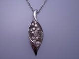 K18WGダイヤモンド0.72ct_K18WGペンダントチェーン